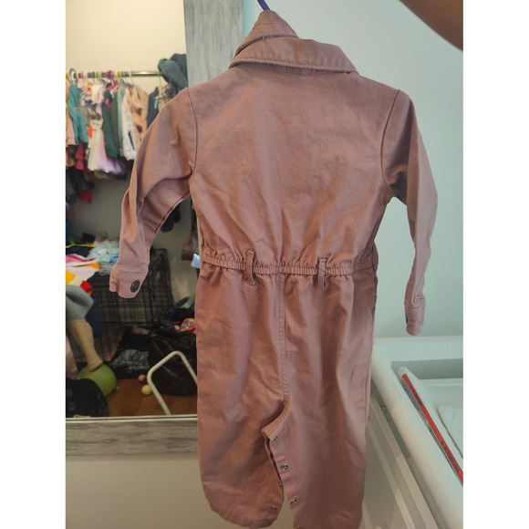 Carter's 18 months pink cotton jumpsuit E-B1 - Picture 7 of 8